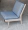 Mid-Century Beach House Modern Ian Mankin Fabric Easy Chairs from Scandart, 1960s, Set of 2 1