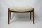 Mid-Century Teak & Wool Ottoman, Immagine 2