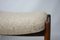 Mid-Century Teak & Wool Ottoman, Image 6