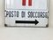 Vintage Italian Rectangular Metal Enamel Railway Emergency Care Sign, 1950s, Image 5