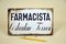 Vintage Italian Enamel Metal Sign Farmacia or Pharmacy Shop, 1930s 2