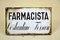 Insegna Farmacia vintage in metallo, Italia, anni '30, Immagine 1