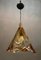 Lámpara colgante de cristal de Murano de Mazzega, años 70, Imagen 1