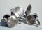 Alpacca Metal Serving Coffee Set by Gio Ponti for Calderoni, 1940s, Set of 3 3