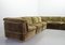 Modulares modulares Sofa-Set aus grünem Samt von Rolf Benz, 1970er, 7er Set 6