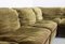 Green Velvet Modular Sectional Sofa Set from Rolf Benz, 1970s, Set of 7 10