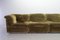 Green Velvet Modular Sectional Sofa Set from Rolf Benz, 1970s, Set of 7, Image 7