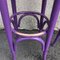 Tabourets de Bistrot Violet Style Thonet, 1980s, Set de 2 3