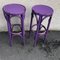 Violet Bistro Stools in the Style of Thonet, 1980s, Set of 2 1