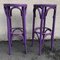 Violet Bistro Stools in the Style of Thonet, 1980s, Set of 2 2