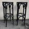 Black Bistro Stools in the Style of Thonet, 1980s, Set of 2 2