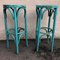 Turquoise Bistro Stools in the Style of Thonet, 1980s, Set of 2 3