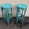 Set of Turquoise Bistro Stools in the Style of Thonet, 1980s 1