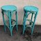Set of Turquoise Bistro Stools in the Style of Thonet, 1980s 2