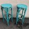 Turquoise Bistro Stools in the Style of Thonet, 1980s, Set of 2, Image 2