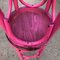 Pink Bistro Stools in the Style of Thonet, 1980s, Set of 3 4