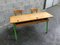 French School Bench and Desk, 1960s 6