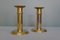 Danish Gold-Plated 24kt Candleholders from Altecco, 1970s, Set of 2, Image 1