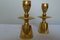 Small Danish Brass Candleholders in Bell Shape from Hyslop, 1970s, Set of 2 5