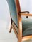 Art Deco Green Velvet & Ash Wood Smoking Chair, 1920s, Image 10