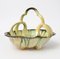 Drip Glaze Pottery Basket form Faiencerie Thulin, 1920s 5