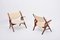 Rosewood Sawbuck Lounge Chairs by Hans J. Wegner, 1950s, Set of 2, Image 2