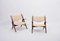 Rosewood Sawbuck Lounge Chairs by Hans J. Wegner, 1950s, Set of 2, Image 4