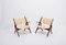 Rosewood Sawbuck Lounge Chairs by Hans J. Wegner, 1950s, Set of 2 11