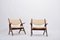 Rosewood Sawbuck Lounge Chairs by Hans J. Wegner, 1950s, Set of 2 12