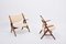 Rosewood Sawbuck Lounge Chairs by Hans J. Wegner, 1950s, Set of 2 5