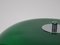 Lampada da tavolo a forma di fungo in metallo cromato con paralume in plastica verde scuro, anni '60, Immagine 8