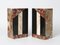 Art Deco Marble Bookends, 1930s, Set of 2 5