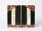 Art Deco Buchstützen aus Marmor, 1930er, 2er Set 1