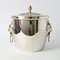 Silver-Plated Lion Head Ice Bucket or Champagne Cooler, 1960s 2