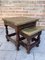 19th-Century Spanish Zinc Top Nesting Tables with Turned Legs, Set of 2 7