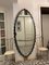 Large Grey Mirror from Cristal Arte, 1950s 5