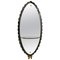 Large Grey Mirror from Cristal Arte, 1950s 1