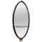 Large Grey Mirror from Cristal Arte, 1950s, Image 1