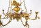Lámpara de araña de iglesia francesa de bronce con bellas decoraciones, década de 1880, Imagen 3