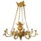 French Church Chandelier in Bronze with Beautiful Decorations, 1880s, Image 1