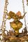 Lámpara de araña de iglesia francesa de bronce con bellas decoraciones, década de 1880, Imagen 5