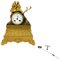 French Fireplace Clock in Gilded Bronze, 1820s 1