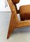 German Oak Hunting Chair & Ottoman from VEB Hellerau 12