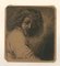 Rienz, inspiré de Ribera - b/w Etching by Charles Jacque - 1868 1