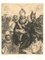 Saint Basile - Original black and white Etching After F. Herrera the Old 1859 2