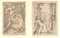 Mythological Scenes After Agostino Carracci - Burin on Paper XVIII Century 18th Century 2