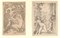 Mythological Scenes After Agostino Carracci - Burin on Paper XVIII Century 18th Century, Image 2