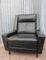 Mid-Century Black Leather Easy Chair from Leolux, 1960s, Image 1