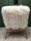 Art Deco Sessel mit Bezug aus Schafsfell von Tatra Nabytok 13