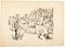 Paysage - Gravure à l'Eau-Forte et Pointe Sèche par Edmone A. Ades - Milieu 20ème Siècle 20ème Siècle 2